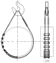 Схема устрановки кольцевых строп